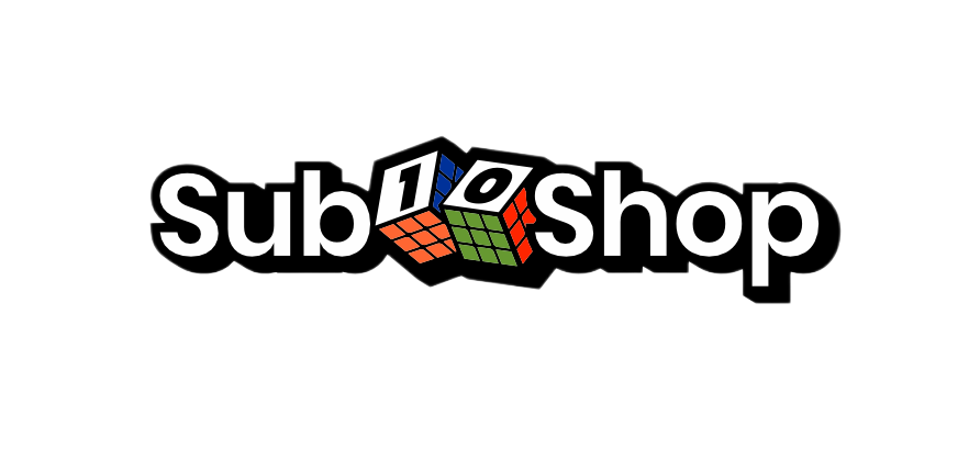 Logo of Sub Shop with a colorful design on a white background